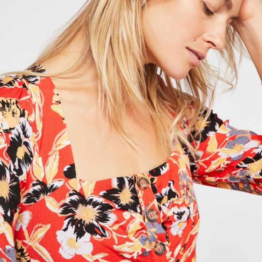 NWT Free People Mini Floral Dress